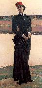 Nesterov, Mikhail Portrait of Olga Nesterova, The Artist's Daughter oil on canvas